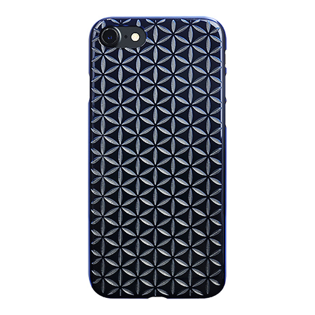 【Web限定】AIR JACKET ”kiriko” for iPhone8/7  麻の葉つなぎ(藍)