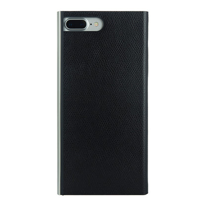 Flip Jacket for iPhone8 Plus/7 Plus 本牛革型押し (ブラック)