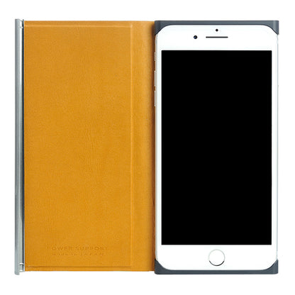 Flip Jacket for iPhone8 Plus/7 Plus 本牛革ヌメ (キャメル)