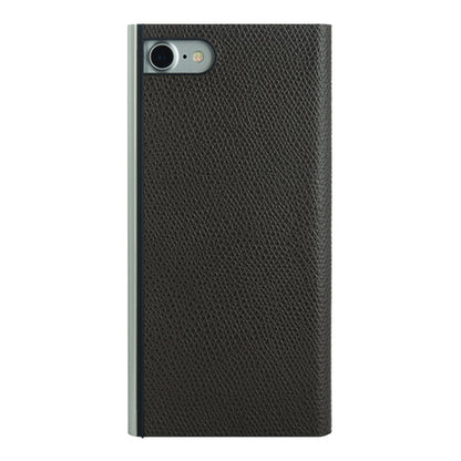 Flip Jacket for iPhone8/7 本牛革型押し (チョコ)