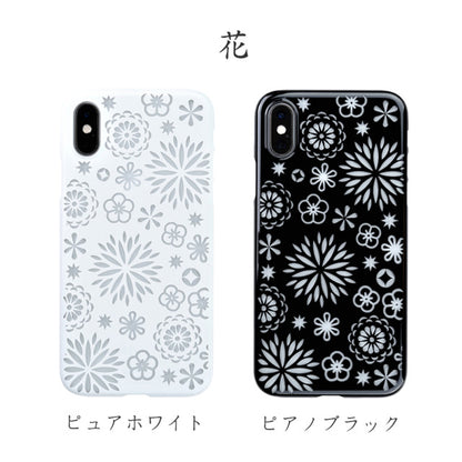 【Web限定】Air Jacket “kiriko” for iPhone XS 花 ピアノブラック