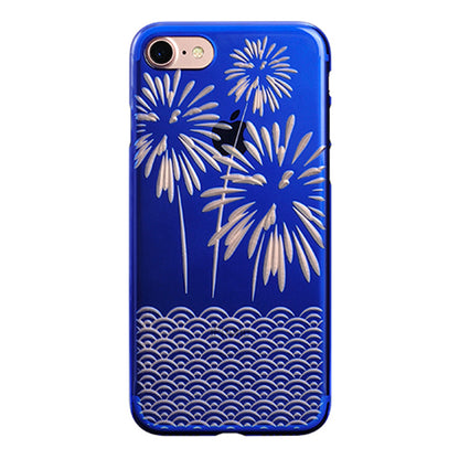 【Web限定】AIR JACKET ”kiriko” for iPhone8/7  花火(瑠璃)