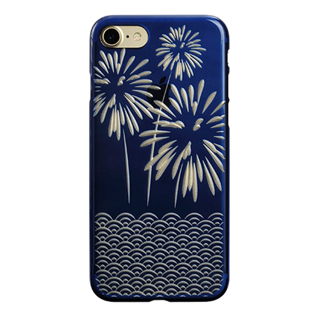 【Web限定】AIR JACKET ”kiriko” for iPhone8/7  花火(藍)