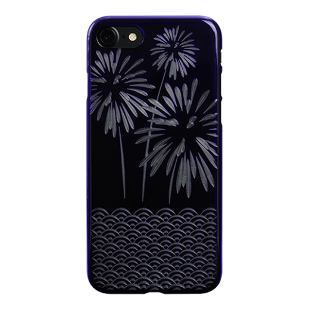 【Web限定】AIR JACKET ”kiriko” for iPhone8/7  花火(葡萄)