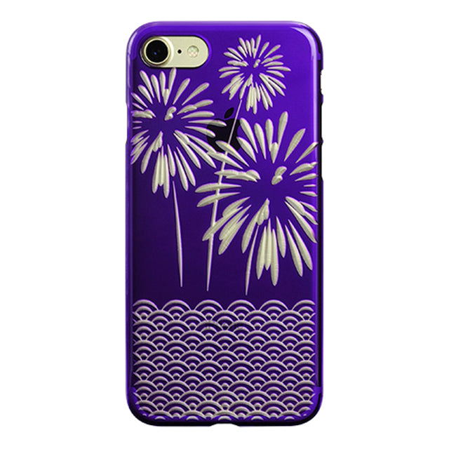 【Web限定】AIR JACKET ”kiriko” for iPhone8/7  花火(葡萄)