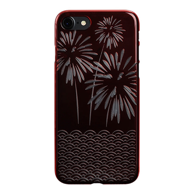 【Web限定】AIR JACKET ”kiriko” for iPhone8/7  花火(紅)