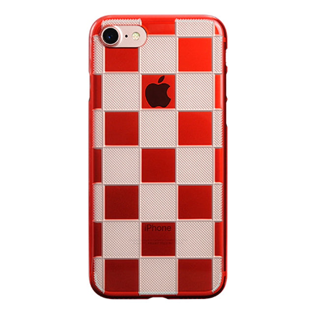 【Web限定】AIR JACKET ”kiriko” for iPhone8/7  市松(紅)