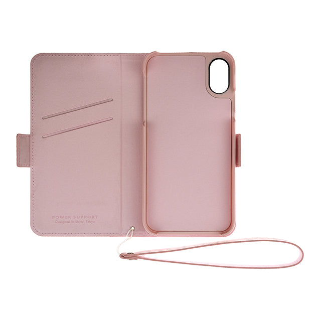 Leather Flip Case for iPhone XS/X (Pink)