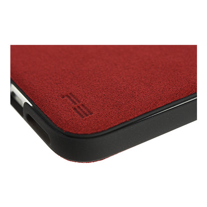 Ultrasuede(R) Flip Case for iPhone X (Red)