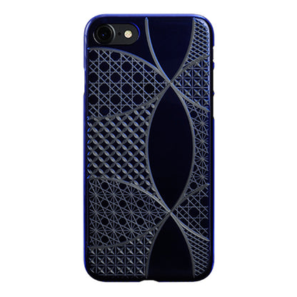 【Web限定】AIR JACKET ”kiriko” for iPhone8/7  千代柄・七宝(瑠璃)