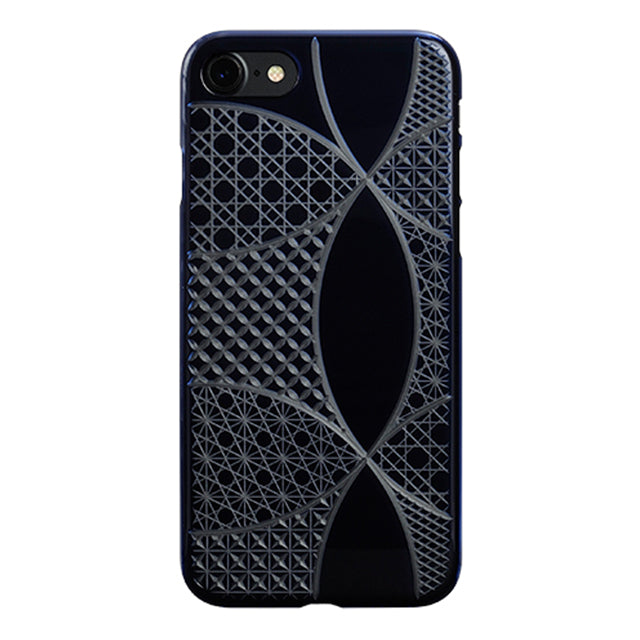 【Web限定】AIR JACKET ”kiriko” for iPhone8/7  千代柄・七宝(藍)