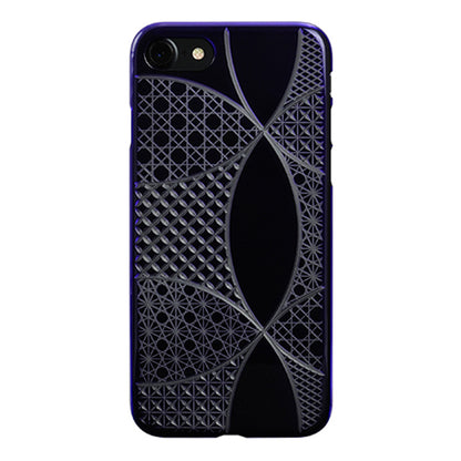 【Web限定】AIR JACKET ”kiriko” for iPhone8/7  千代柄・七宝(葡萄)