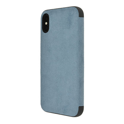 Ultrasuede(R) Flip Case for iPhone X (Sky)