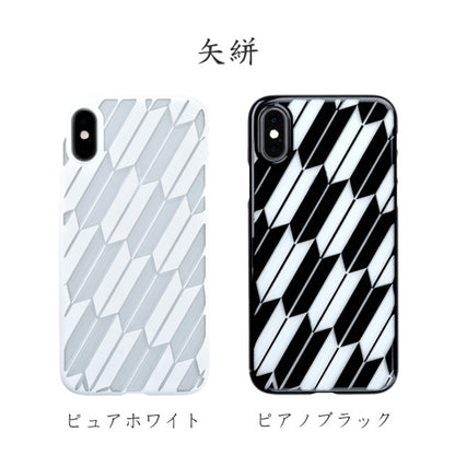 【Web限定】Air Jacket “kiriko” for iPhone XS 矢絣 ピュアホワイト