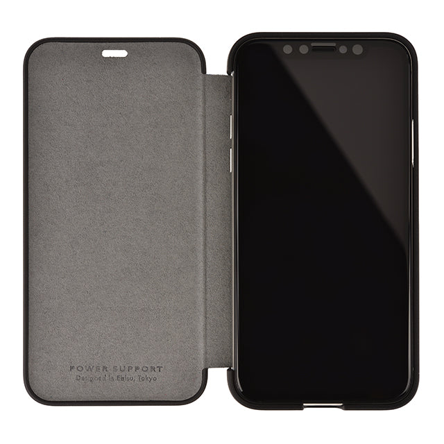 Ultrasuede(R) Flip Case for iPhone X (Asphalt)