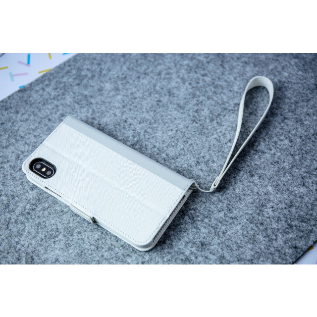 Leather Flip Case for iPhone XS/X (White)