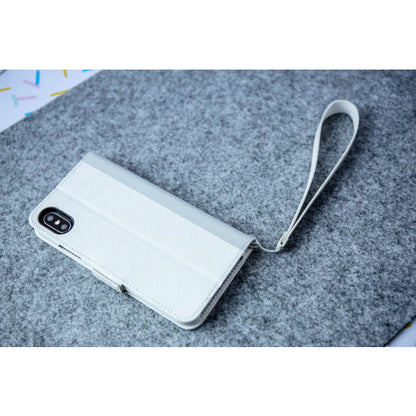 Leather Flip Case for iPhone XS/X (White)