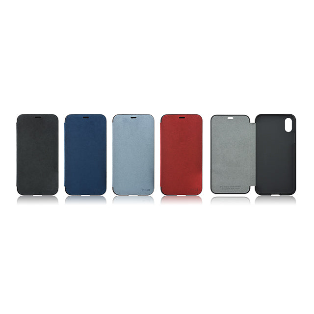 Ultrasuede(R) Flip Case for iPhone X (Asphalt)