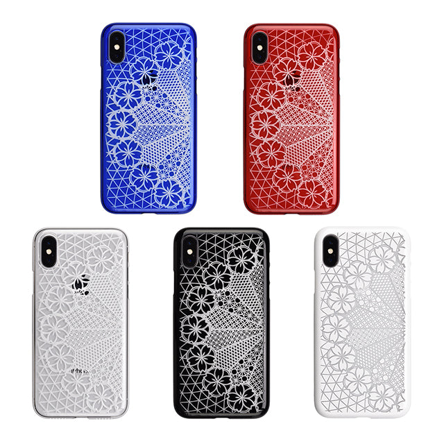 【Web限定】AIR JACKET ”kiriko” for iPhone X 花車 (ピアノブラック)